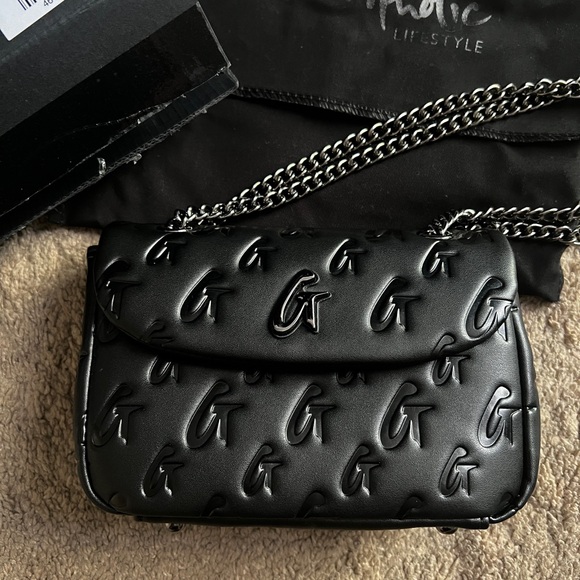 Glamaholic Lifestyle MONOGRAM MINI CLASSIC FLAP BAG MATTE BLACK - Picture 4 of 8